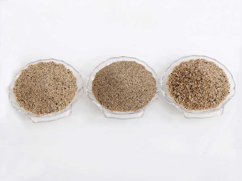 粗砂、中砂、細砂